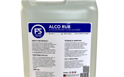 FOOD SAFE ALCO RUB